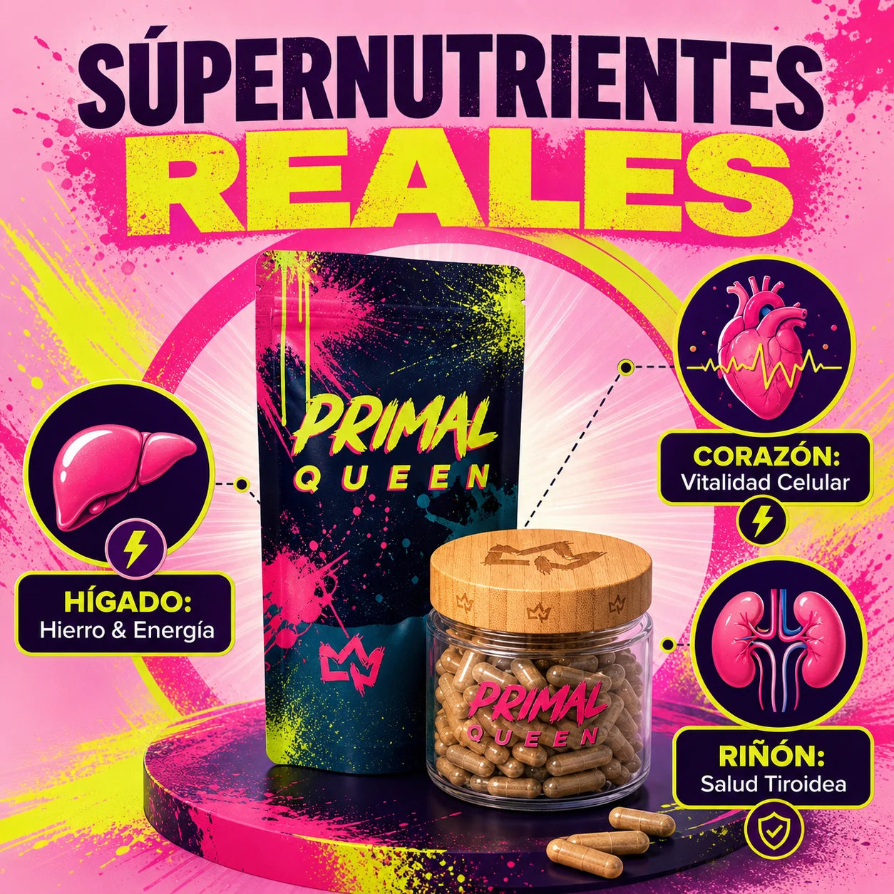 Primal Queen - Energía, Balance Hormonal y Brillo Natural para Mujeres ✨🌿