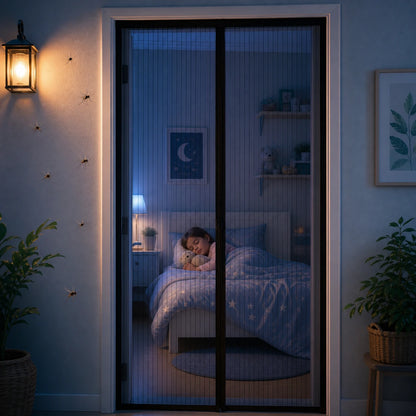 Mosquitero Magnetico Para Puerta - Cierra Solo y Mantiene Los Insectos Fuera