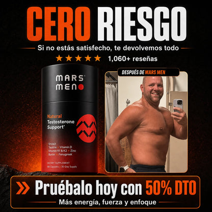 Mars Men Apoyo Natural Testosterona