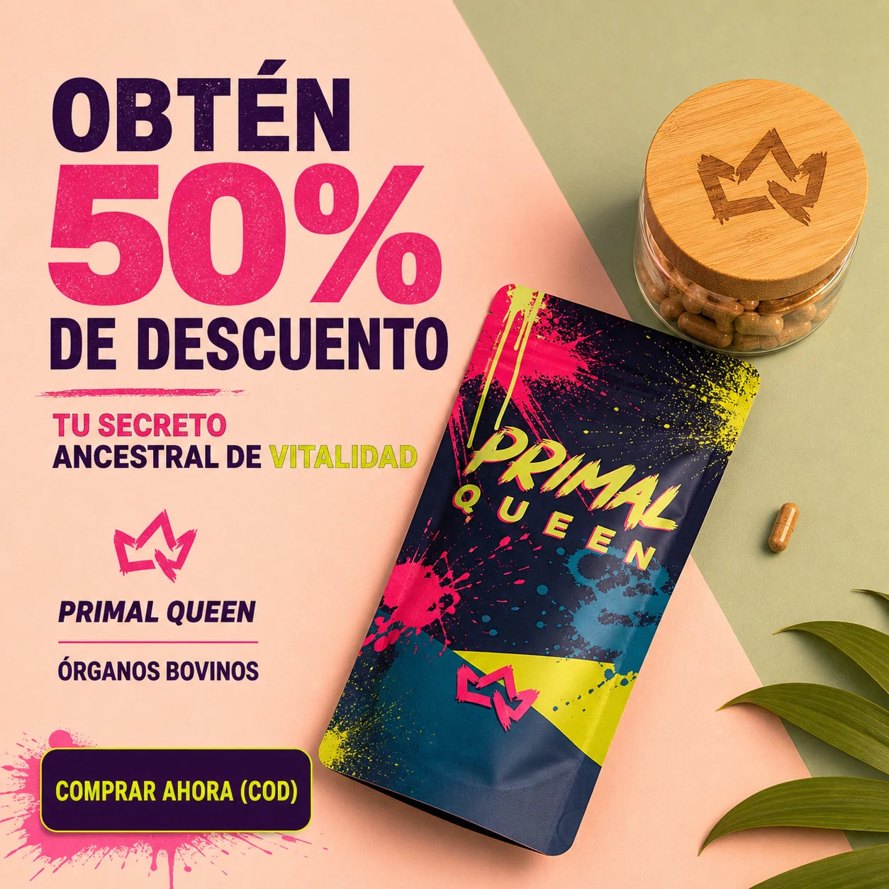 Primal Queen - Energía, Balance Hormonal y Brillo Natural para Mujeres ✨🌿
