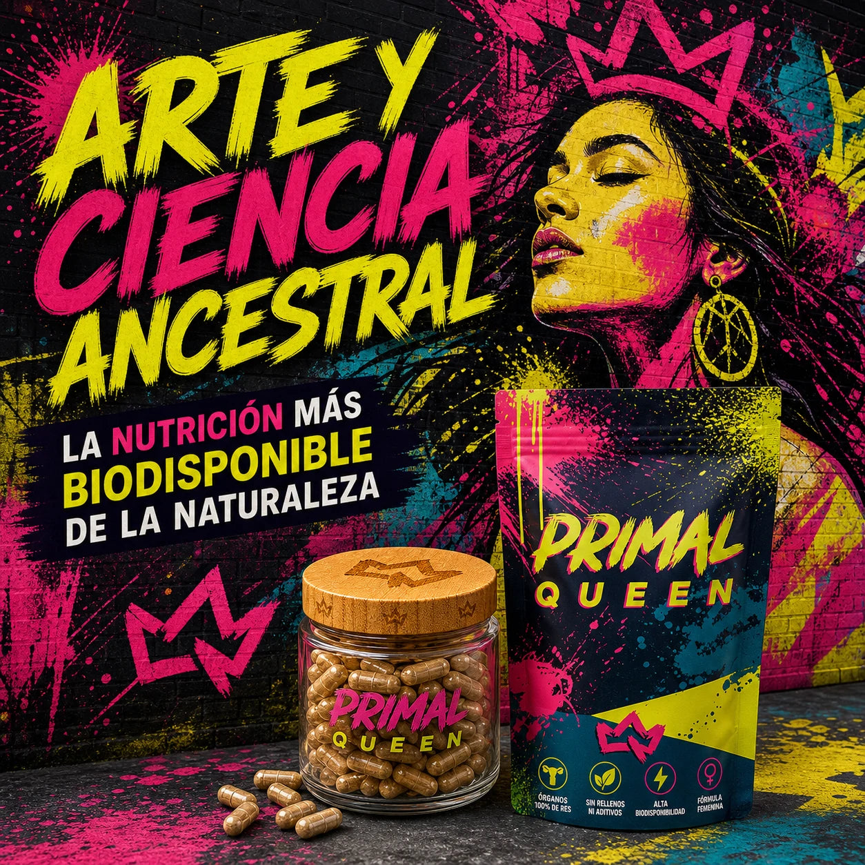 Primal Queen - Energía, Balance Hormonal y Brillo Natural para Mujeres ✨🌿
